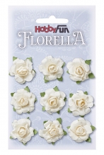 Florella Mullberry Flowers - Creme - 30 mm - 9 st