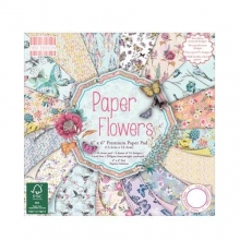 Paper Pad 6”x6” Trimcraft Flowers Pappersblock 4 8 Tum
