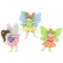 Knappar Figurer Flower Fairies Dekorationer DIY