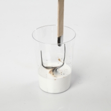 Fluid art på målarduk med hobbyfärg och Pouring-Fluid