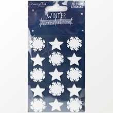 Foam Stickers Dovecraft - Winter Wonderland - 15 st