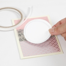 Dubbelhäftande 3D Foam Vit 2mm 5 ark Häftkuddar Foamtejp
