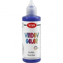 Fönsterfärg Viva Decor Blå 90 ml till scrapbooking, pyssel och hobby