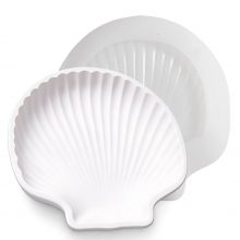 Silikonform Mussla - Snäckskal - 14x14,5 cm