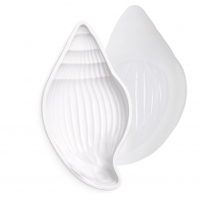 Silikonform snäcka, 1 st, matt transparent, packshot.