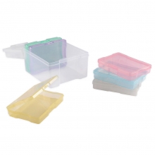 Förvaringsbox - Transparenta Pastellfärger - 21 x 18,5 cmFörvaringsbox - Transparenta Pastellfärger - 21 x 18,5 cm