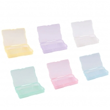 Förvaringsbox - Transparenta Pastellfärger - 21 x 18,5 cm