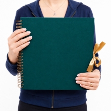 Fotoalbum Spiralbundet - 31,5 cm - Dark Green - 30 sidor