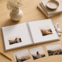 Fotoalbum Spiralbundet - 31,5 cm - Soft Grey - 30 sidor