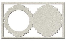 Frame die cut chipboard FabScraps 16,8 x 9,8 cm Pappersfigurer