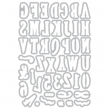 Dies Alfabet - Framelits Die by 49 and Market Fine Line Alpha 02