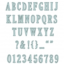 Dies Alfabet - Framelits Die by 49 and Market Fine Line Alpha 02