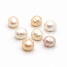 Sötvattenpärlor Cream 7-8 mm - 7 st Pärlor