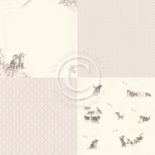 Papper Pion Our Furry Friends fur-ever 6"x6" Design