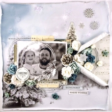 Papper Kaisercraft Frosted Polar Scrapbooking