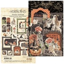 Halloween Chipboard Die Cuts - Ghostly Greetings by Graphic 45