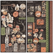 Stickers 2 ark - 15 x 30 cm - Ghostly Greetings by Graphic 45