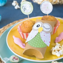 Presentask Pillow Box - 6 st - Natur - 10,5 cm