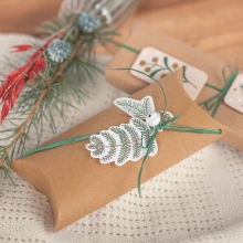 Presentask Pillow Box - 6 st - Natur - 10,5 cm