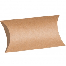 Presentask Pillow Box - 6 st - Natur - 12,5 cm