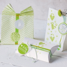 Presentask Pillow Box - 6 st - Pärlemo - 12,5 cm