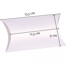 Presentask Pillow Box - 6 st - Pärlemo - 12,5 cm