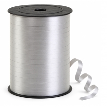 Presentsnöre - B: 5 mm - Silver - Blank - 400 m