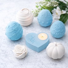 Silikonform Ljusformar - Värmeljushållare Hjärta