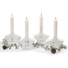 Silikonform Adventsstjärnor 4 st - 10x10 cm - Gjutform