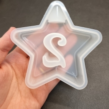 Silikonform Adventsstjärnor 4 st - 10x10 cm - Gjutform