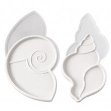 Silikonform Snäckor - 12× 9 cm - 2 st Gjutformar