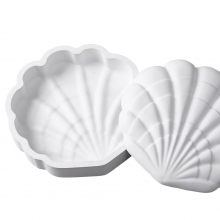 Silikonform Mussla - Ask Snäckskal - 13x13 cm