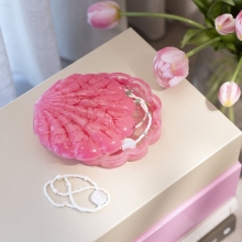 Silikonform Mussla - Snäckskal - 13x13 cm