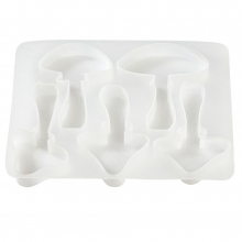 Gjutform Av Silikon - Svampar 5 st - Höjd ca 9 cm
