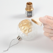 Glasfärg metall Grön 35 ml till scrapbooking, pyssel och hobby