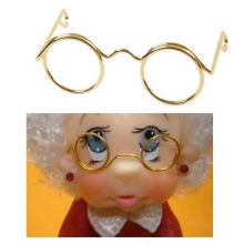 Glasögon Guld B: 31 mm Figurtillverkning