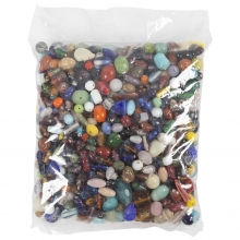 Glaspärlemix 7-18 mm Hålstl. 1 1000 g Glaspärlor