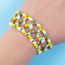Seed Beads Glaspärlor 4mm - 500 g - Mixade Basfärger