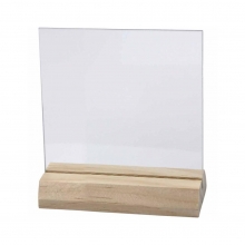 Glasplatta med hållare 7,5 cm 10 set Tittskåp Ram