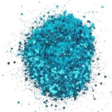 Cosmic Shimmer Glitter Bitz 25 ml Turquoise Bladguld