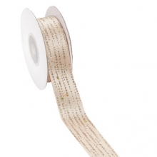Glitter Band 25 mm - 10 meter - Champagne