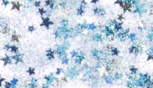 Glitter Lim med Konfetti - Blå Stjärnor - 50 ml