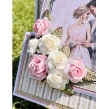 Glitter Papper A4 Champagne 200 g Kort Kuvert Bröllop Kärlek