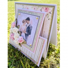 Glitter Papper A4 Champagne 200 g Kort Kuvert Bröllop Kärlek