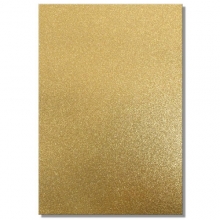 Glitterpapper A4 - Paper Line 120 gr - Guld 10-pack