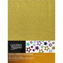 Glitterpapper A4 Guld 5 ark 210 g till scrapbooking, pyssel och hobby