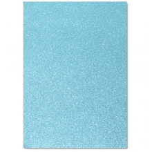 Glitterpapper A4 - Paper Line 120 gr - Ljusblå 10-pack