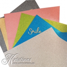Glitterpapper Självhäftande Pyssel hobby Scrapbooking
