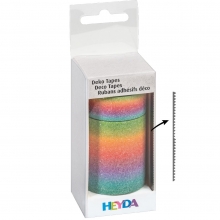 Glittertejp - Dekorationstejp - Rainbow Pastel