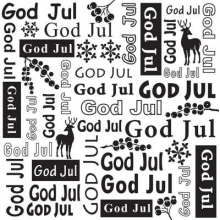 Embossing Folder - God Jul - Nellie Snellen - 150 x 150 mm
